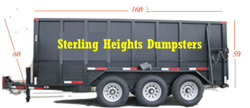 Sterling Heights Rubber Wheel Dumpster